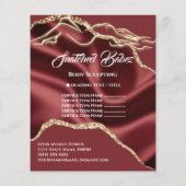 体マッサージ彫刻金ゴールド価格リストBurgundy チラシ (裏面)