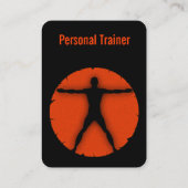 体マッドネスオレンジアンドブラックフィットネスインストラクター 名刺 (裏面)