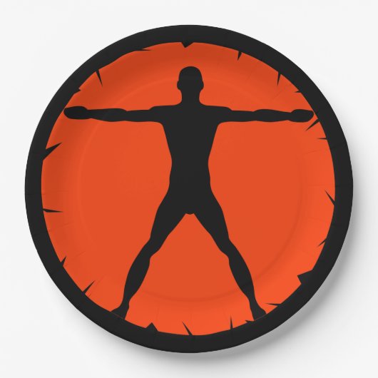 体マッドネスフィットネススポーツ紙プレート ペーパープレート (正面)