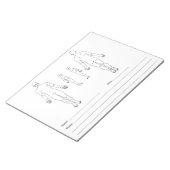 体マップノートパッド – SOAPノート ノートパッド (アングル)