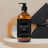 体ミニマル油4 OZコスモボトルラッパーラベル 長方形シール