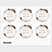 体モダンバター瓶のふた丸ラベル付き写真付き ラウンドシール (シート)