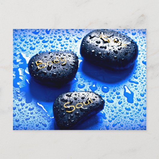 体リラックス禅禅スパヨガ霊気ヒール ポストカード (正面)