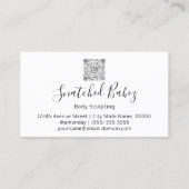 体ロゴ彫刻QRCODE大理石銅大理石 名刺 (裏面)