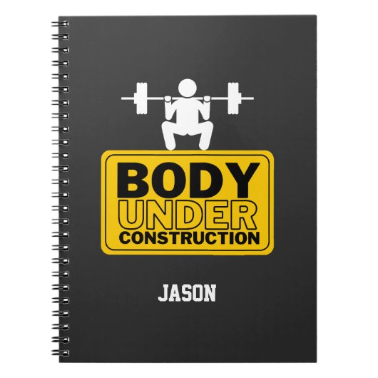 体下建築名前をカスタムする ノートブック (正面)