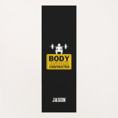 体下建築名前をカスタムする ヨガマット (正面)