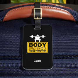 体下建築名前をカスタムする ラゲッジタグ