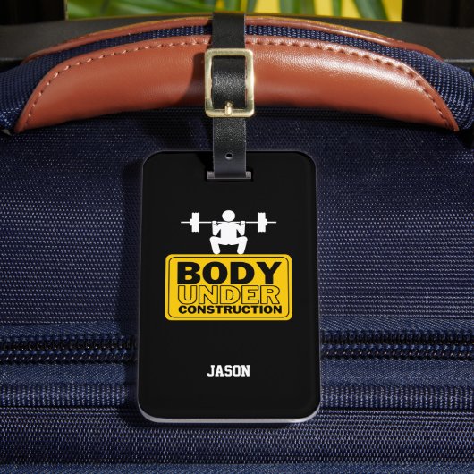 体下建築名前をカスタムする ラゲッジタグ (正面インサイチュ2)