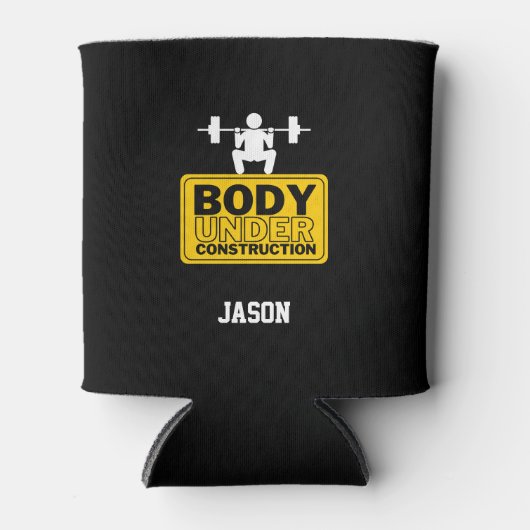 体下建築名前をカスタムする 缶クーラー (正面)