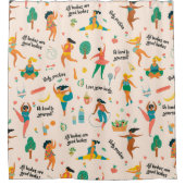 体位置シャワーカーテン シャワーカーテン (正面)