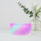 体切断スパホログラフィックロゴマッサージカスタム装置 名刺 (スタンド正面)