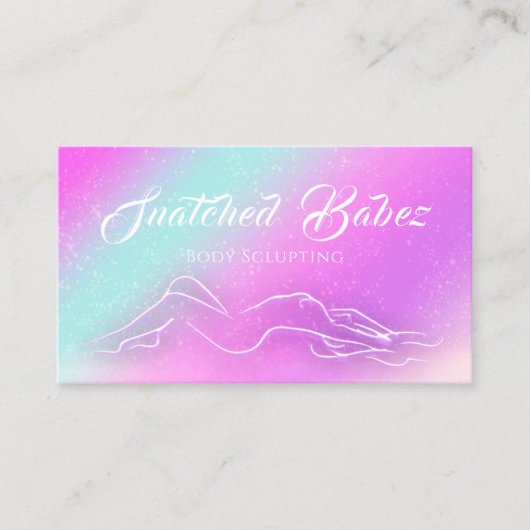 体切断スパホログラフィックロゴマッサージカスタム装置 名刺 (正面)