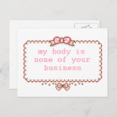 体前向きはがき ポストカード (正面/裏面)