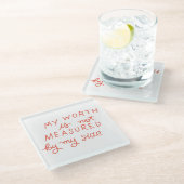 体前向きプライドコースター ガラスコースター (アングル)