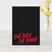 体型が崩れてるけど頑張るジムフィットネス カード (黄色い花)