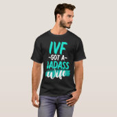体外受精サバイバー戦士胚移植日不妊 Tシャツ (正面フル)