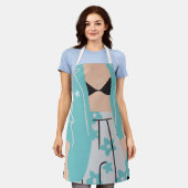 体女性 エプロン (着用した状態)