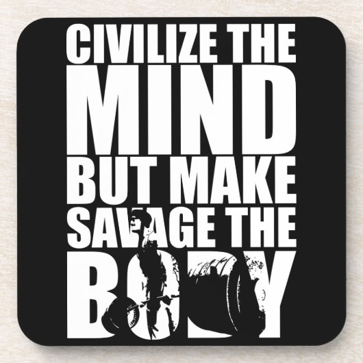 「体建物やる気を起こさせる」 コースター (正面)