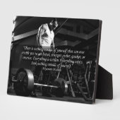 「体建物やる気を起こさせる」 フォトプラーク (側面)