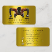 体建物シェーピングフィットネススクラップティング金ゴールドソファ 名刺 (正面/裏面)