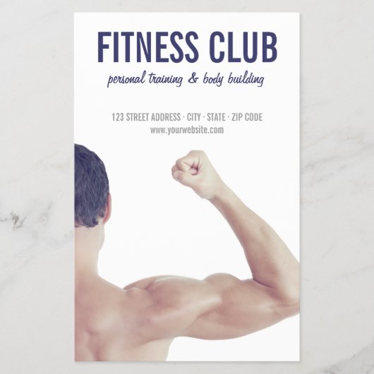 体建物ジムフィットネス個人研修 チラシ (正面)