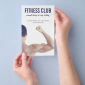 体建物ジムフィットネス個人研修 チラシ (ハンドル)