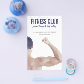 体建物ジムフィットネス個人研修 チラシ (シングル)