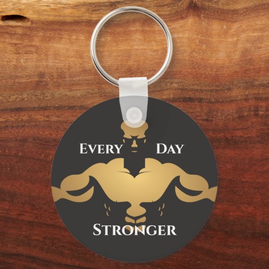 体建物フィットネススポやる気を起こさせるートメンジム キーホルダー (正面)