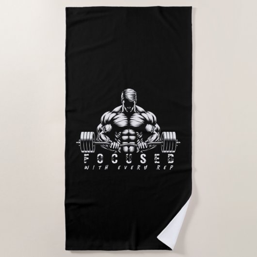 体建物フィットネス ビーチタオル (正面)