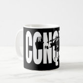 体建物モチベーション – 征服 コーヒーマグカップ (正面左)