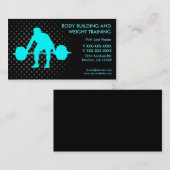 体建物体重訓練カスタム名刺 名刺 (正面/裏面)