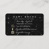 体建物整形フィットネススクラップティング火花金ゴールド 名刺 (裏面)