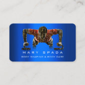 体建物整形フィットネスマンブルーコバルト 名刺 (正面)