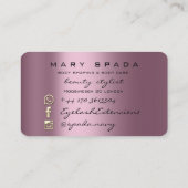 体建物整形フィットネス切断バラ 名刺 (裏面)