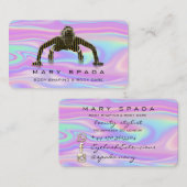 体建物整形フィットネス切断ホログラフ 名刺 (正面/裏面)