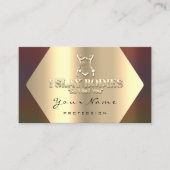 体建物整形フィットネス彫刻スパ金ゴールド 名刺 (正面)