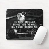 「体建物」トレーニング やる気を起こさせる マウスパッド (マウス)