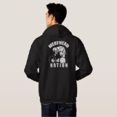 「体建物」 – 「ミートヘッド」国家 パーカ (裏面フル)