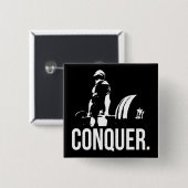 "体建物"モチベーション – 征服 缶バッジ (正面&裏面)