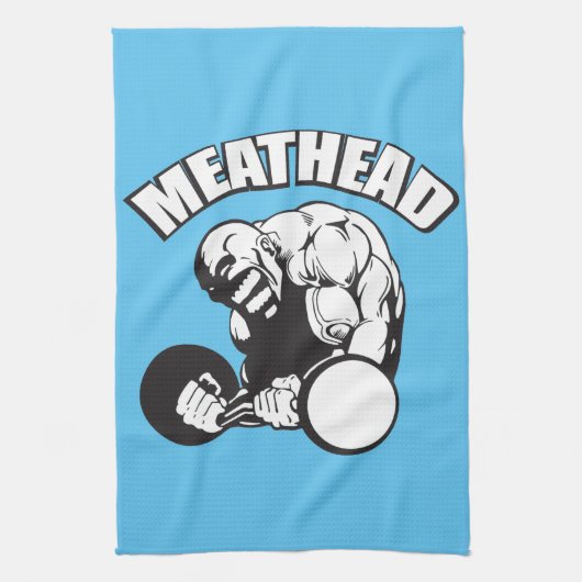 "体建物"ユーモア – MEATHEAD キッチンタオル (縦)