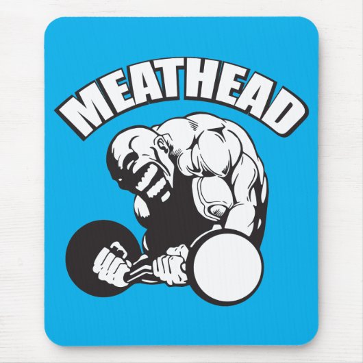 "体建物"ユーモア – MEATHEAD マウスパッド (正面)