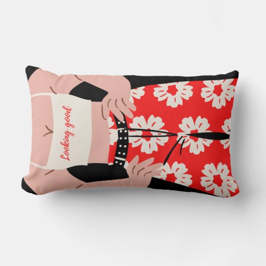 体形状スタイル ランバークッション (正面)