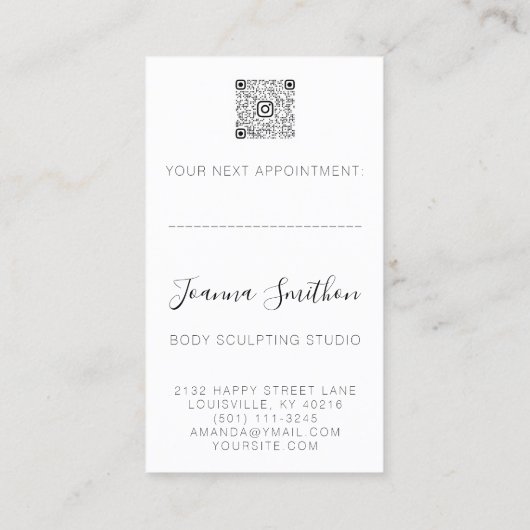 体形状彫刻QRコードロゴブラックバラ 名刺 (裏面)