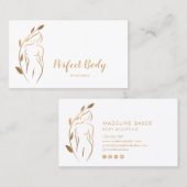 体彫刻ウェルネス化粧品美しいスパブシン 名刺 (正面/裏面)