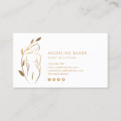 体彫刻ウェルネス化粧品美しいスパブシン 名刺 (裏面)