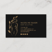 体彫刻ウェルネス化粧品美しいスパブシン 名刺 (裏面)