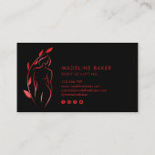 体彫刻ウェルネス化粧品美しいスパブシン 名刺 (裏面)