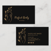 体彫刻ウェルネス化粧品美しいスパブシン 名刺 (正面/裏面)