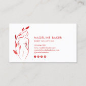 体彫刻ウェルネス化粧品美しいスパブシン 名刺 (裏面)