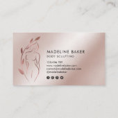 体彫刻ウェルネス化粧品美しいスパブシン 名刺 (裏面)